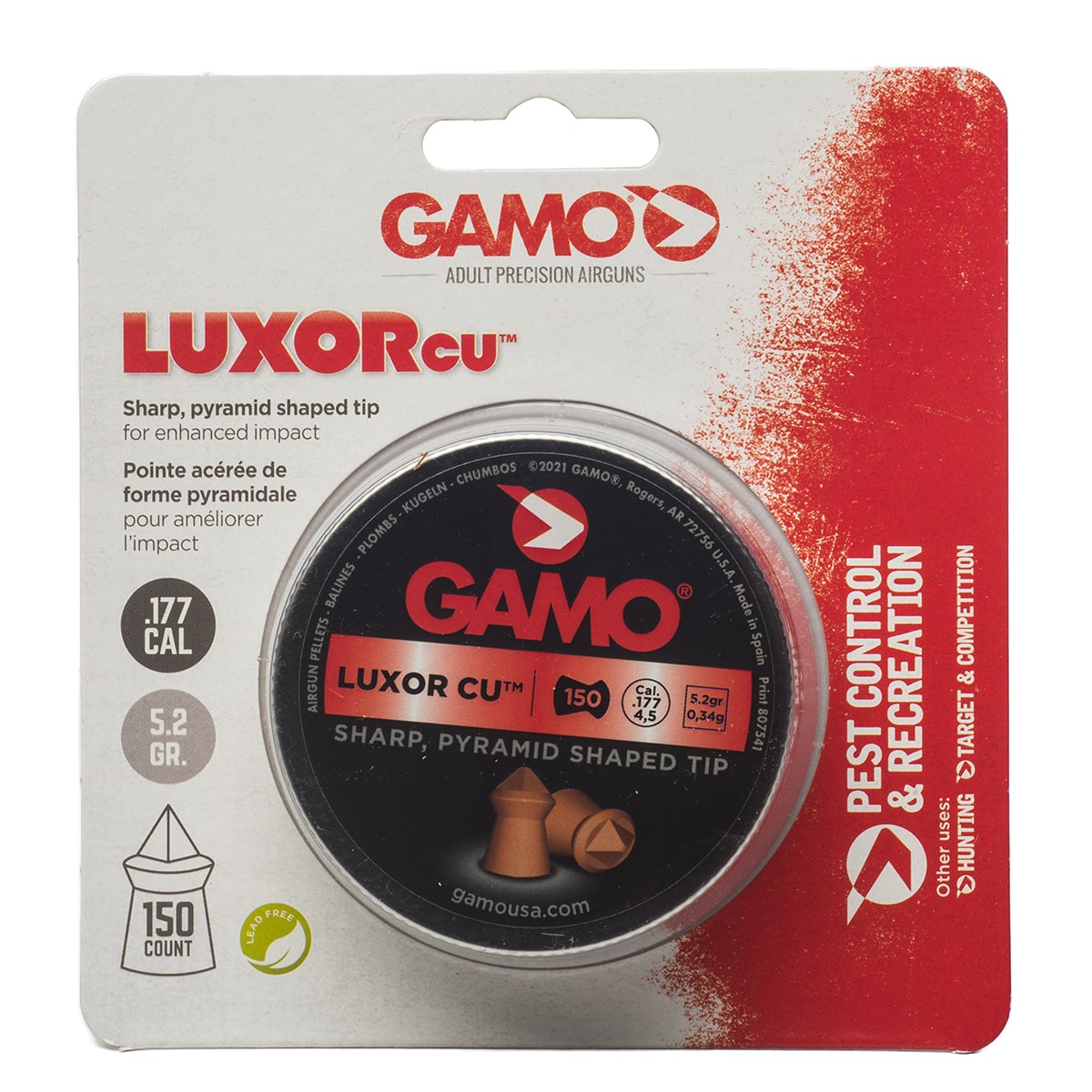 Gamo Luxor CU - Pyramid Shaped Pellet