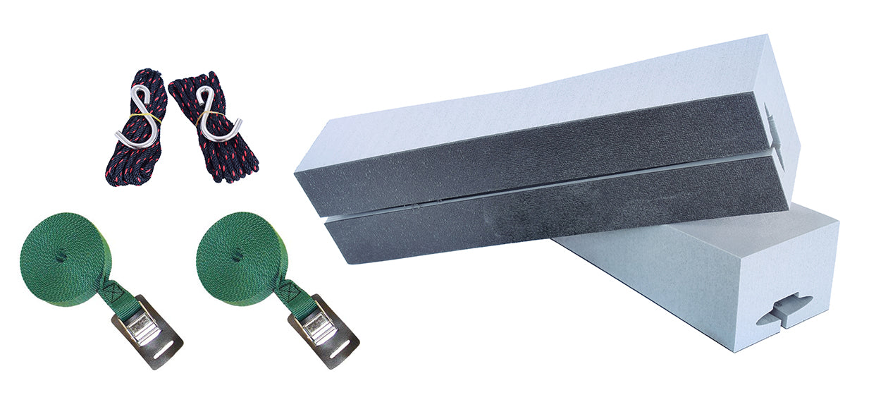 Malone Standard Kayak Foam Block Kit with Tie-Downs