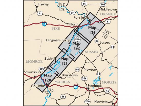 NYNJTC Delaware Water Gap & Kittatinny Trail Map - 8th Edition
