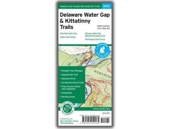 NYNJTC Delaware Water Gap & Kittatinny Trail Map - 8th Edition
