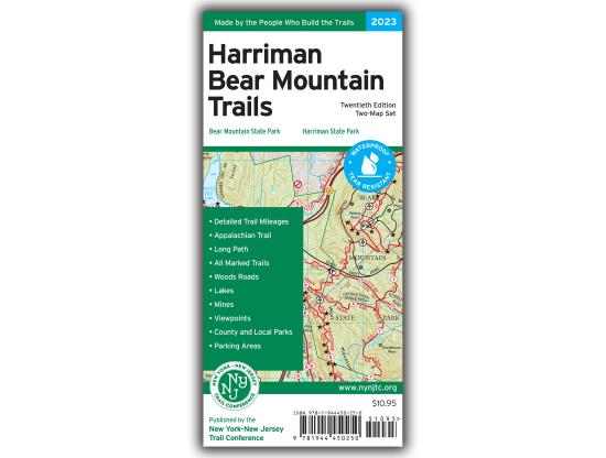 NYNJTC Harriman Bear Mountain Trail Map - 20th Edition