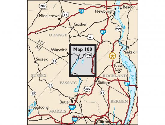 NYNJTC Sterling Forest Trail Map - 8th Edition
