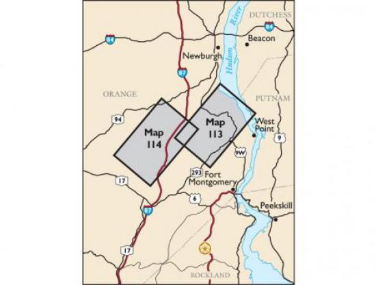 NYNJTC West Hudson Trail Map - 8th Edition