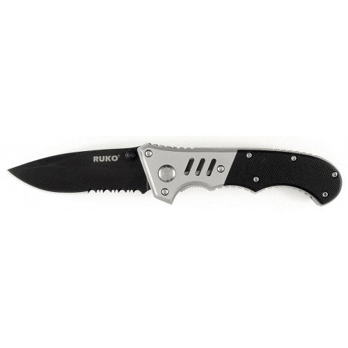 RUKO Shark 3" Folding Knife Serrated Edge