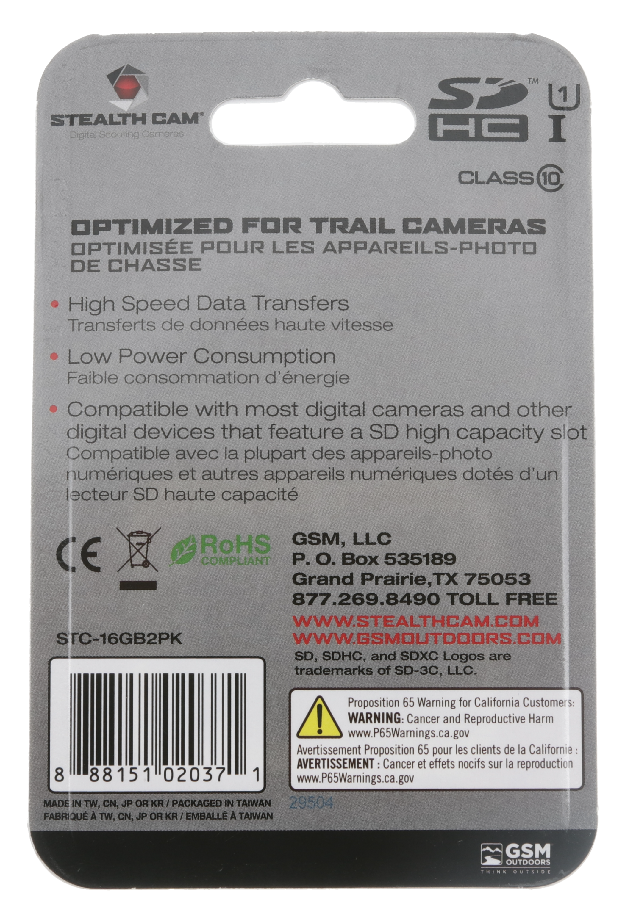 Stealth Cam 16GB SD Card