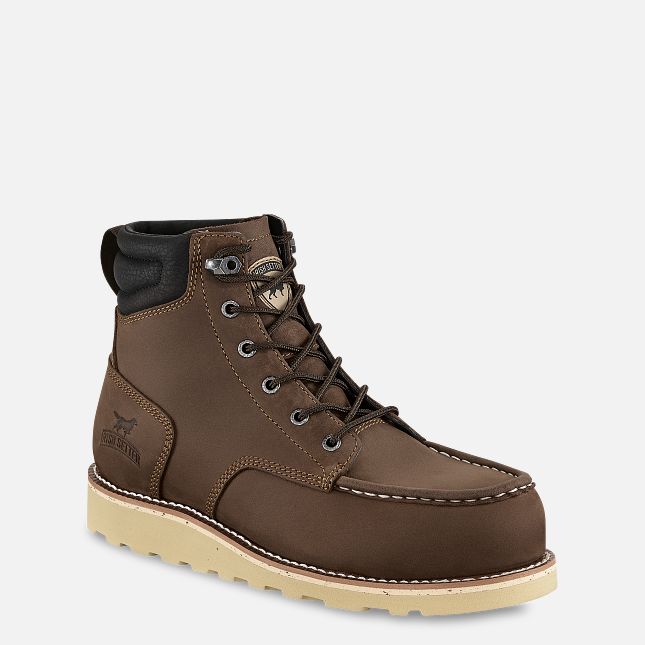 Irish Setter, Pipestone, Unisex, Steel Safety Toe, Full Grain Leather, Work Boot