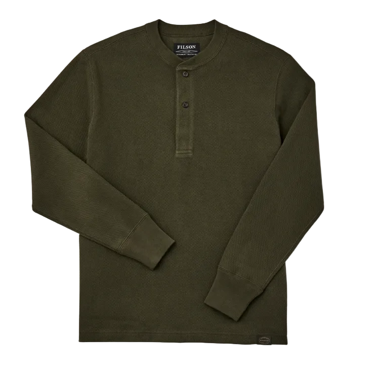 Filson Waffle Knit Henley - Mens