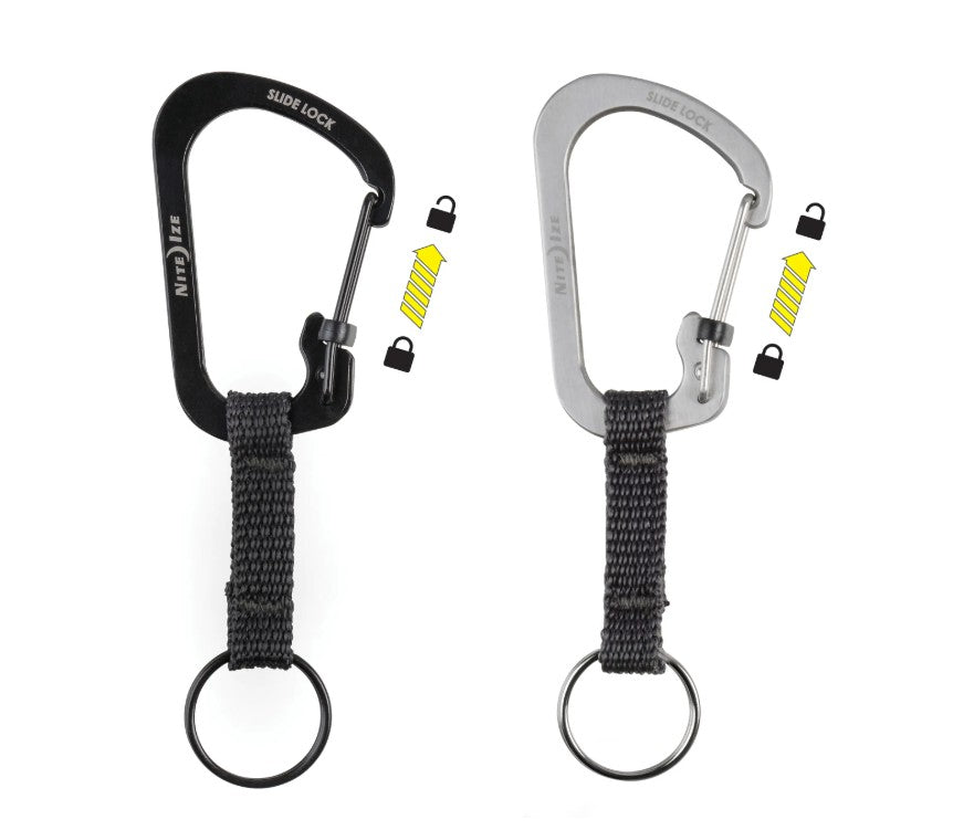 Nite Ize SlideLock Stainless Steel Carabiner Key Ring
