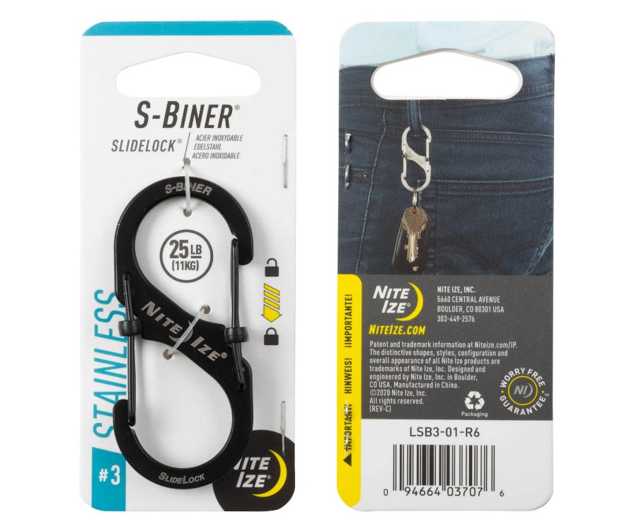Nite Ize S-Biner SlideLock Steel - #3