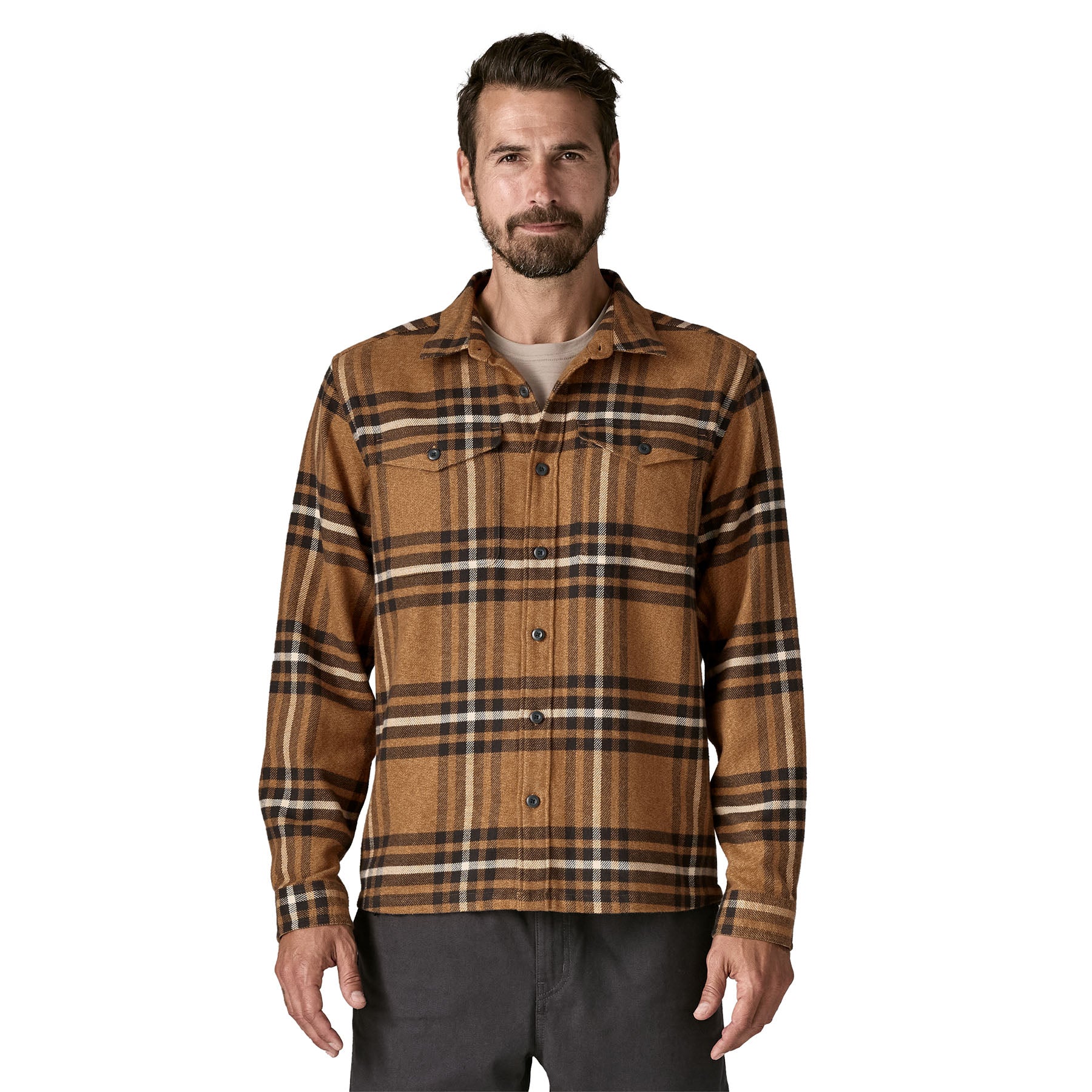 Patagonia Midweight Fjord Long Sleeve Flannel - Mens