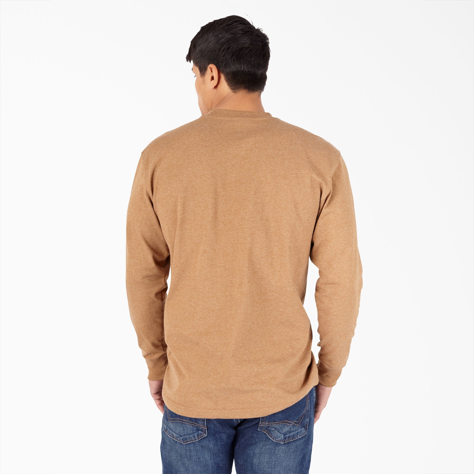 Dickies Heavyweight Heathered Henley Long Sleeve - Tall - Mens
