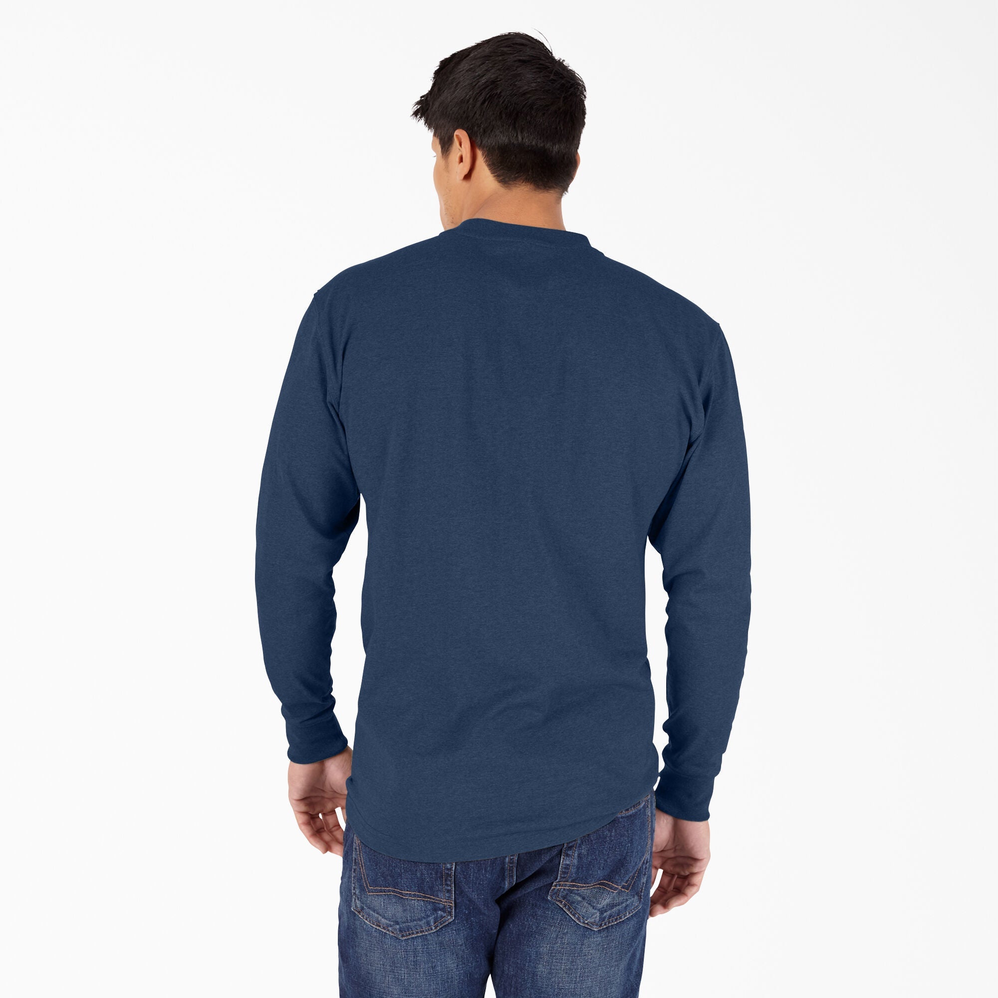 Dickies Heavyweight Heathered Henley Long Sleeve - Tall - Mens