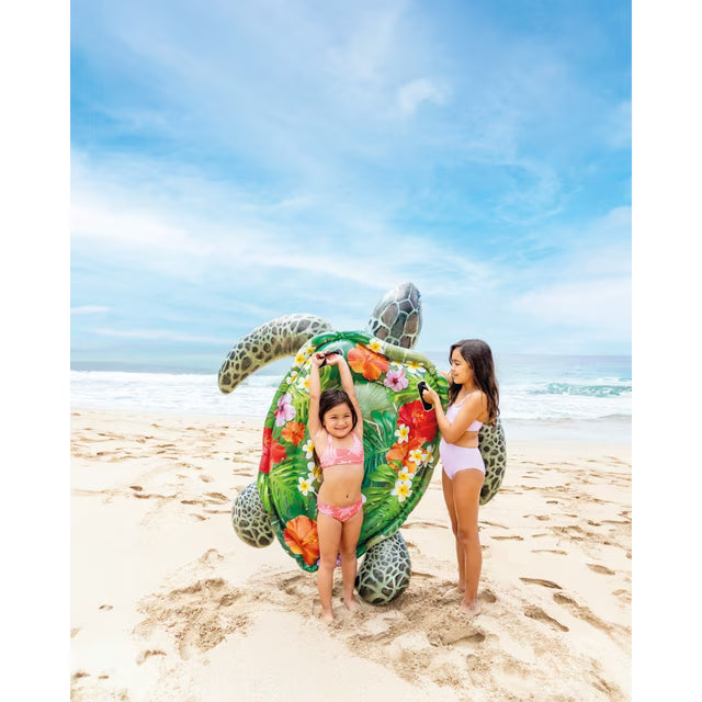 Intex Realistic Sea Turtle Inflatable Ride-On Pool Float with Handles