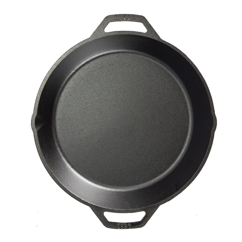 Lodge 13.25" Seasoned Cast Iron Dual Handle Pan