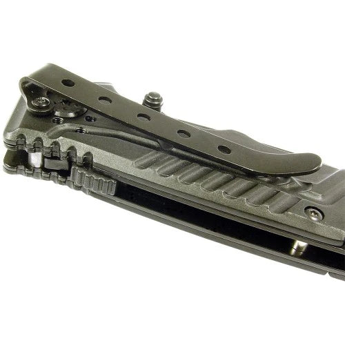 Ruko 3-1/4" Black Rubber Folding Knife
