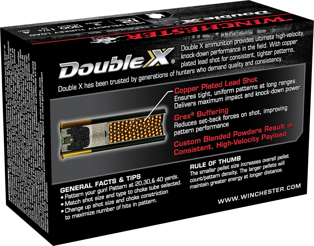 Winchester Double X High Velocity Turkey - 12GA - 3" - #4