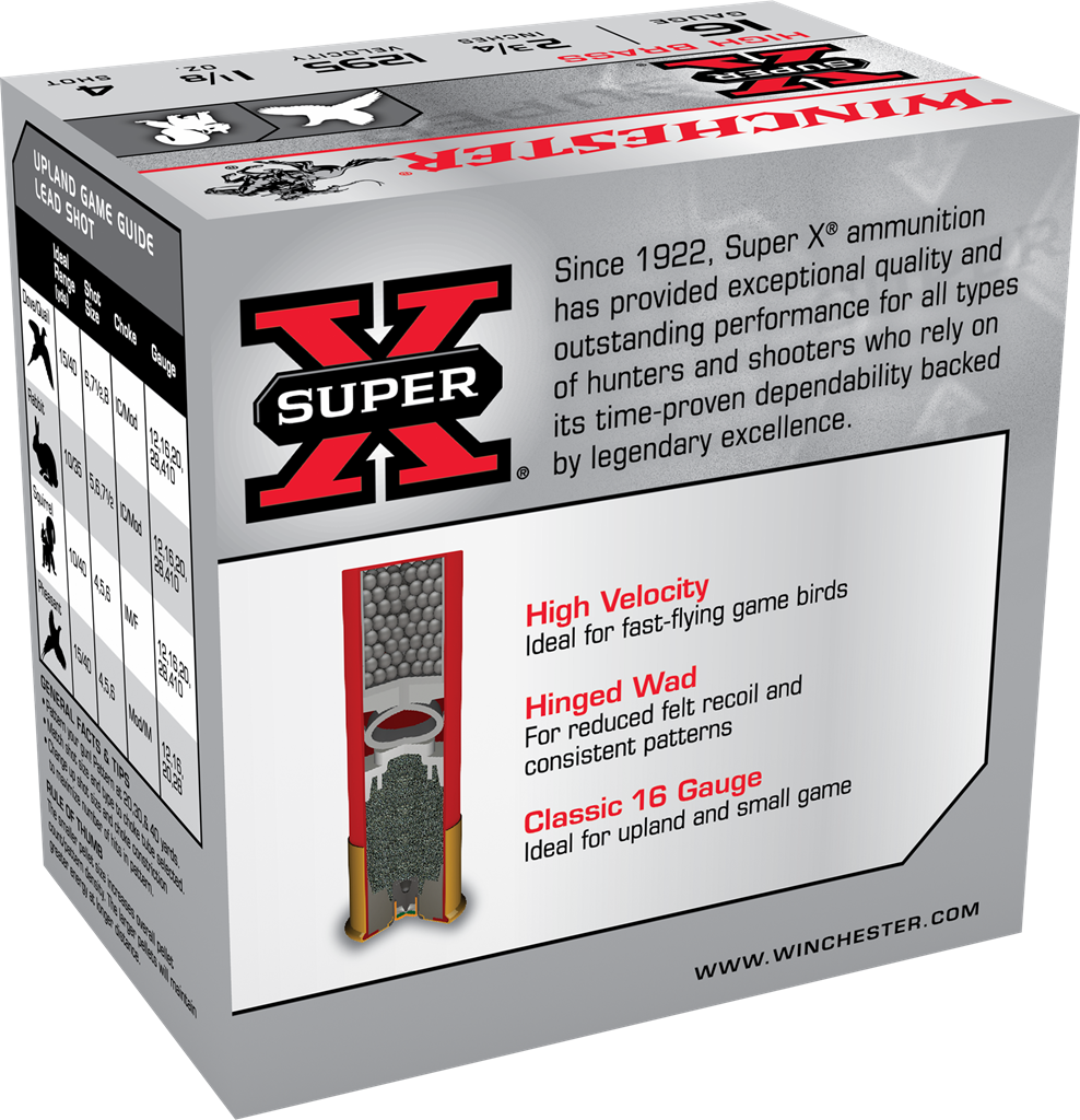 Winchester Super X - 16GA - 2 3/4" - 4