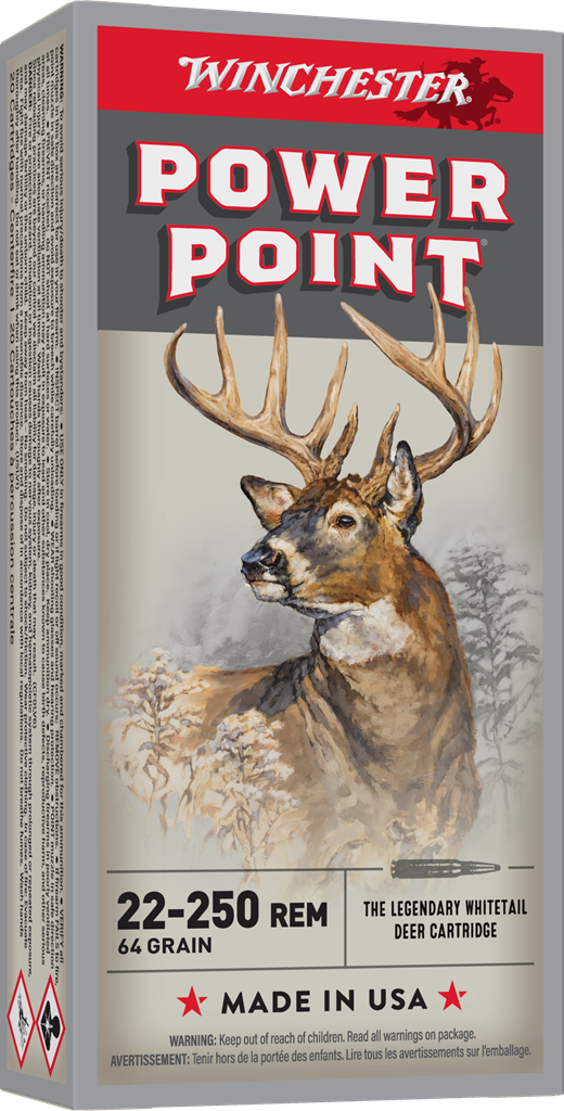 Winchester Power Point 22-250 / 64Gr