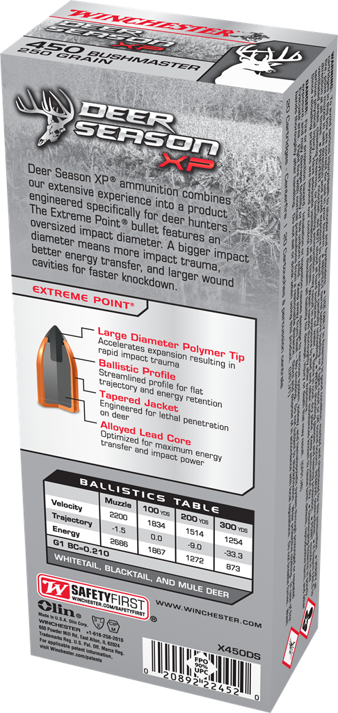 Winchester Deer Season XP .450 Bushmaster / 250Gr