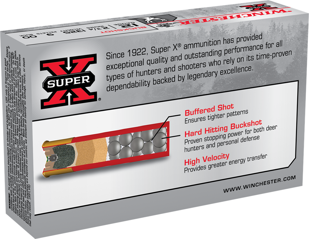 Winchester Super-X - 12GA - 2 3/4" - 00