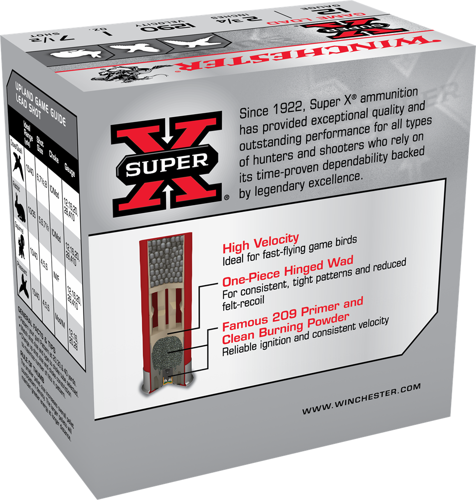 Winchester Super X - 12GA - 2 3/4" - #7 1/2