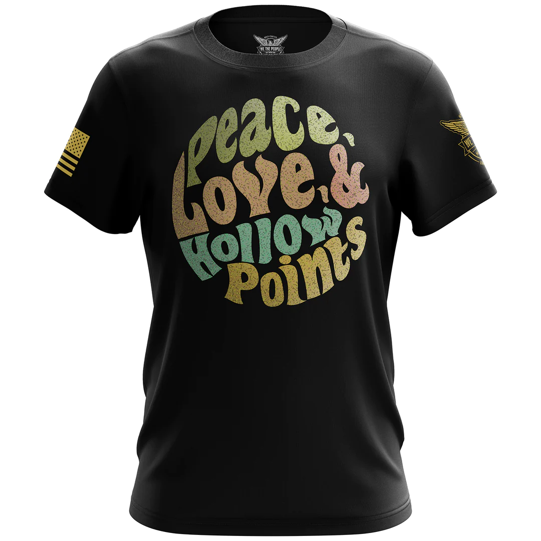 We The People Peace, Love & Hollow Points Shirt - Mens