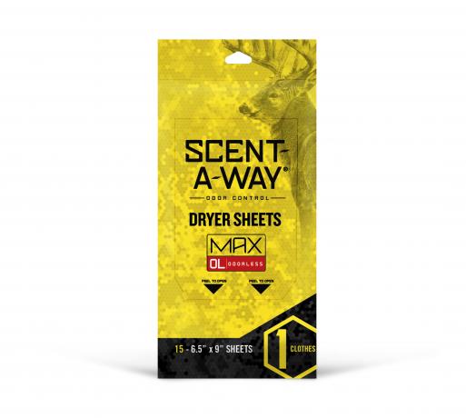 Hunter Specialties Scent-A-Way Mac Odorless Dryer Sheets