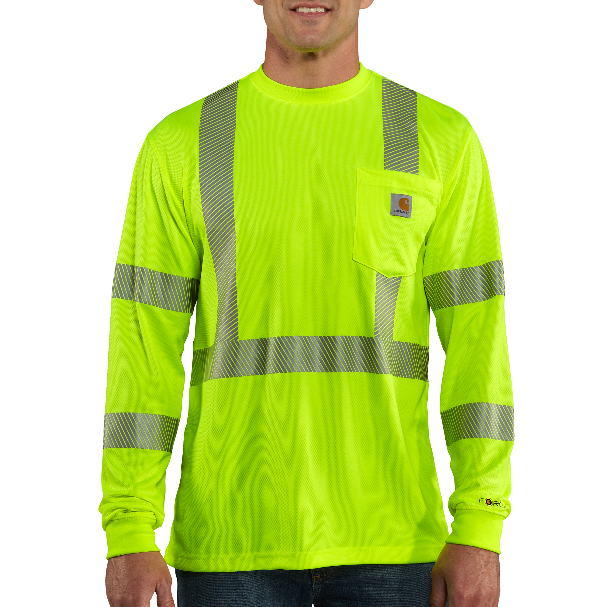 Carhartt Force Hi-Vis Class 3 Long Sleeve - Tall - Mens