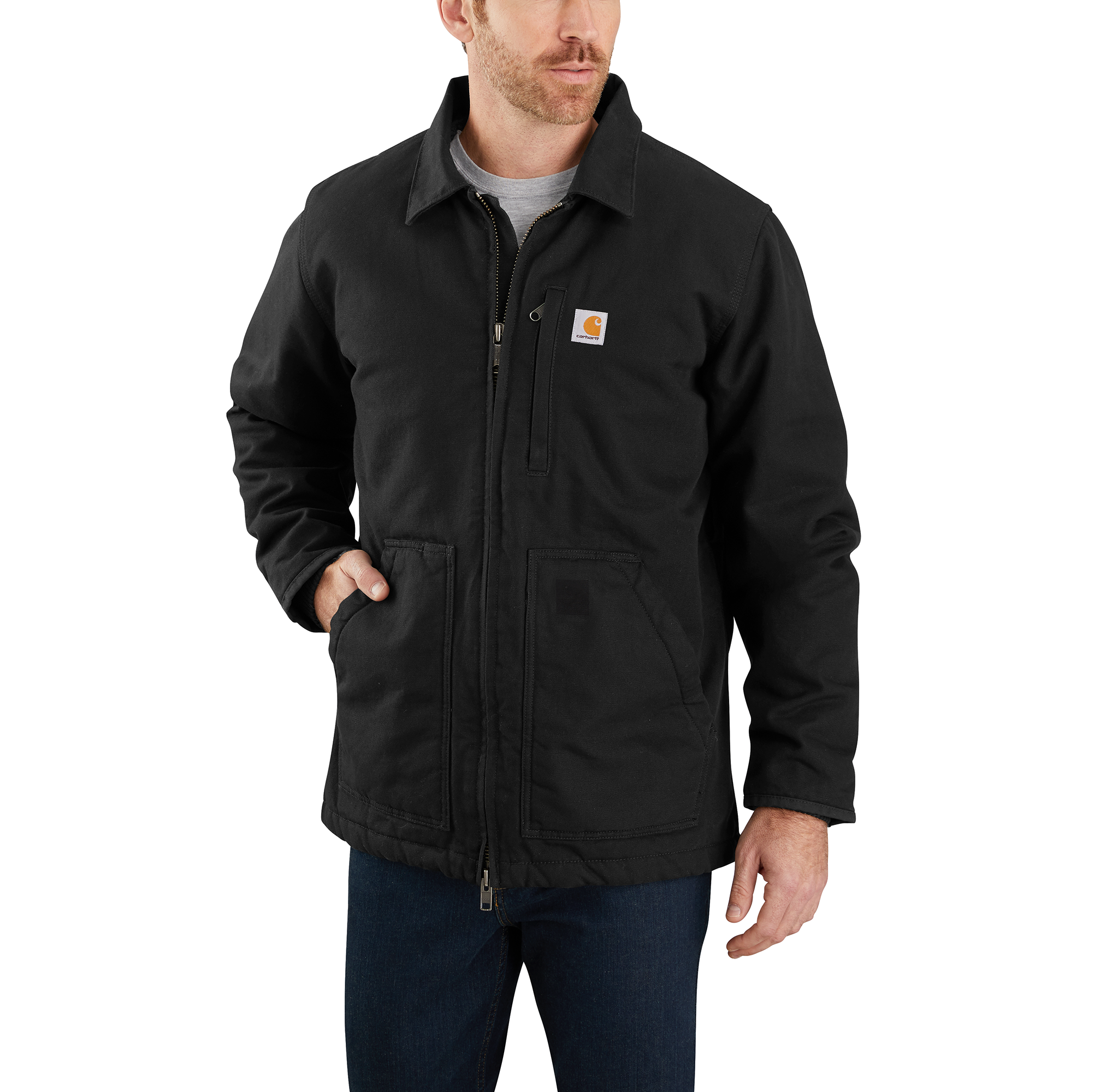 Carhartt Duck Washed Duck Sherpa Lined Coat - Tall - Mens
