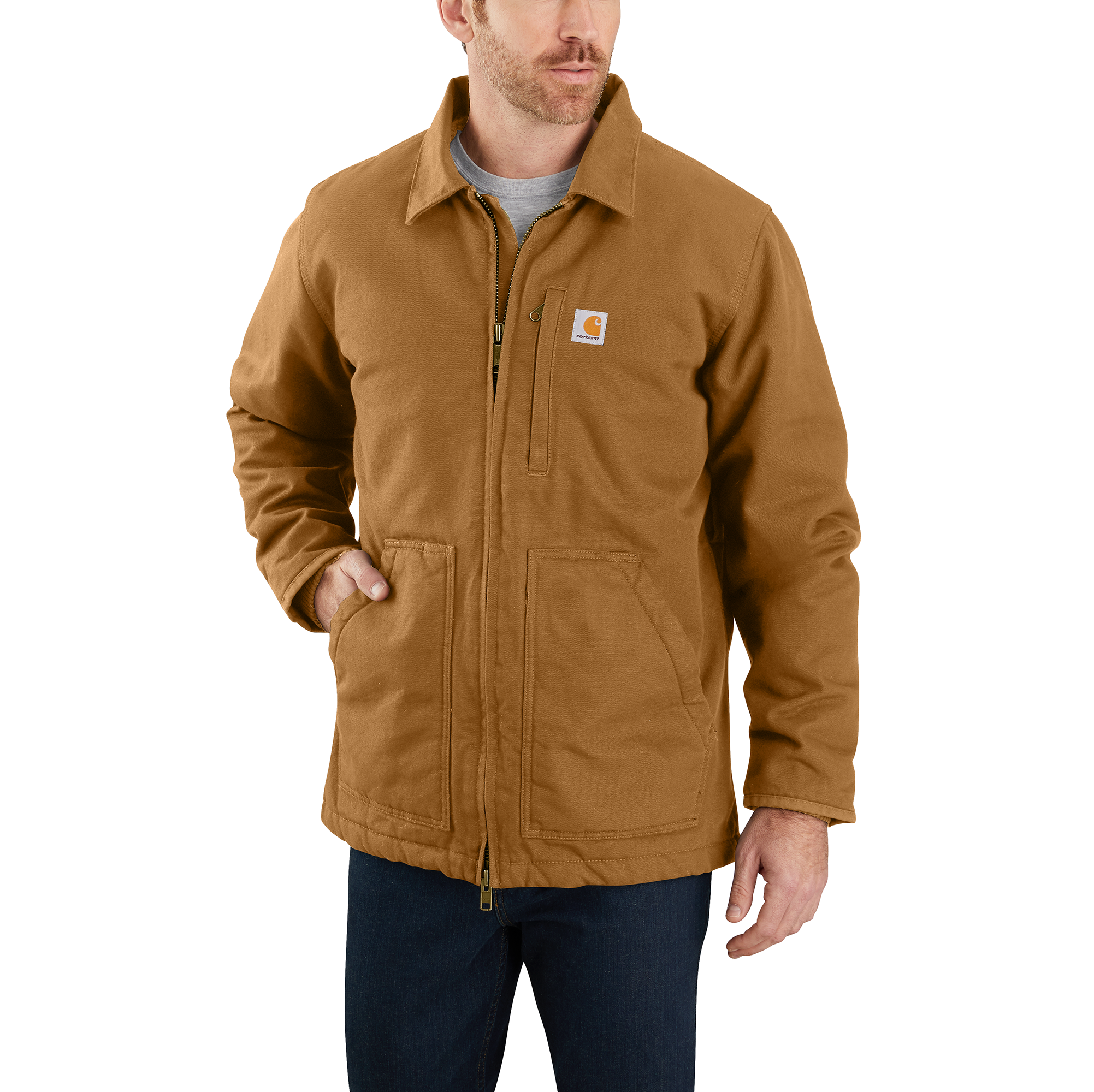 Carhartt Duck Washed Duck Sherpa Lined Coat - Tall - Mens