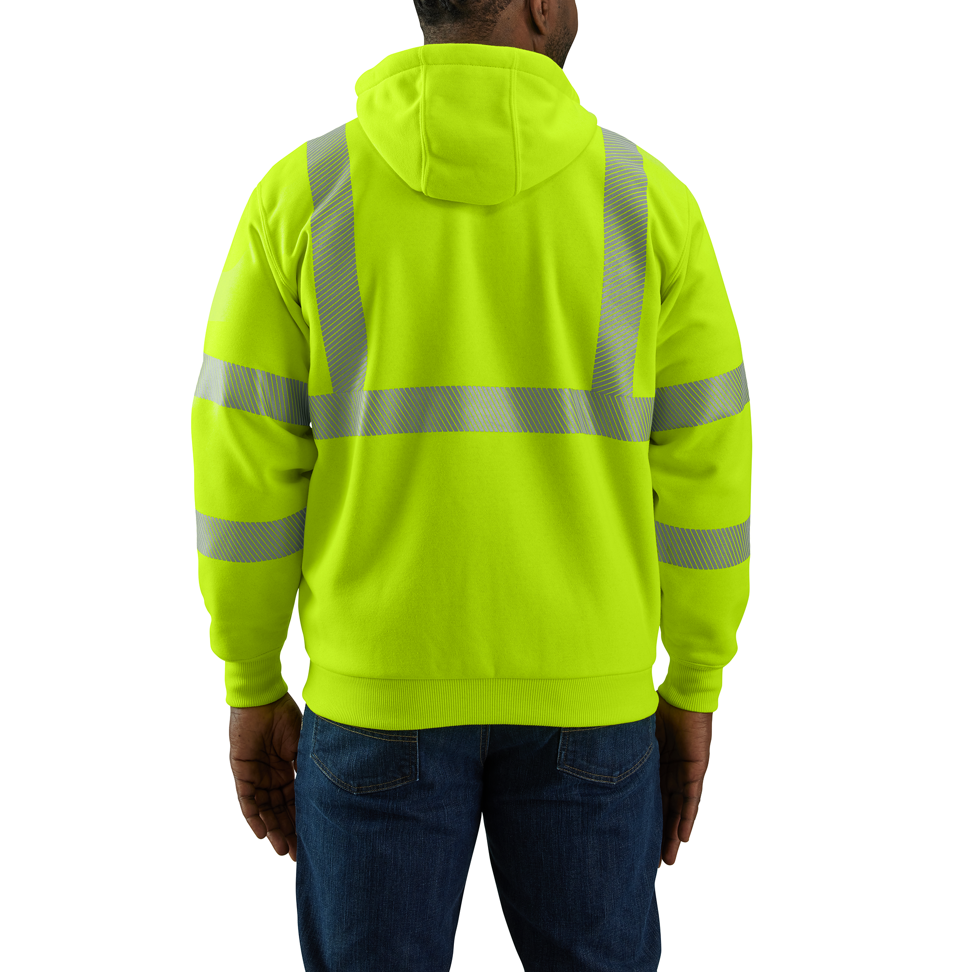 Carhartt Midweight Hi-Vis Class 3 Full Zip Sweatshirt - Mens