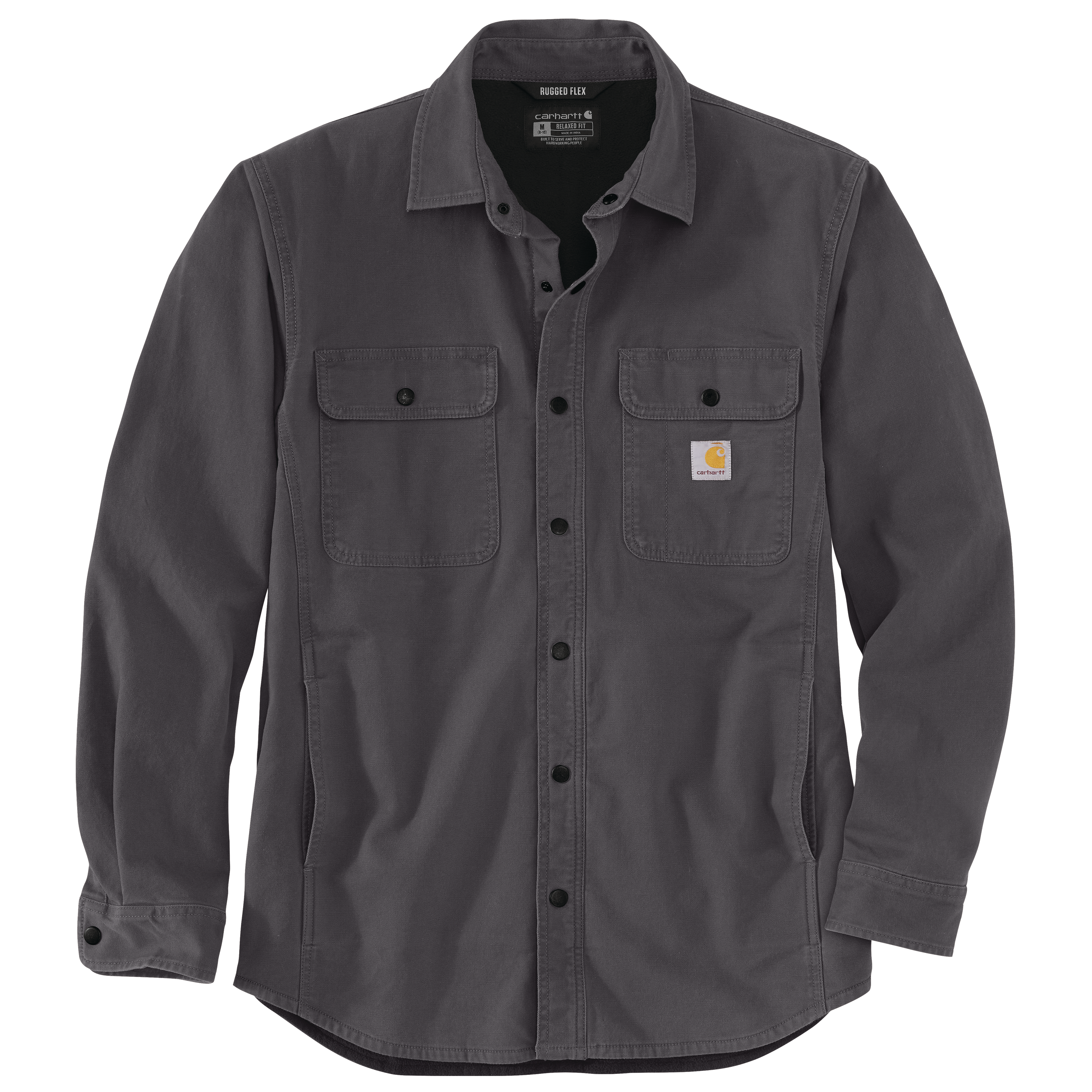 Carhartt Canvas Fleece Lined Snap Front Jac Shirt - Tall - Mens