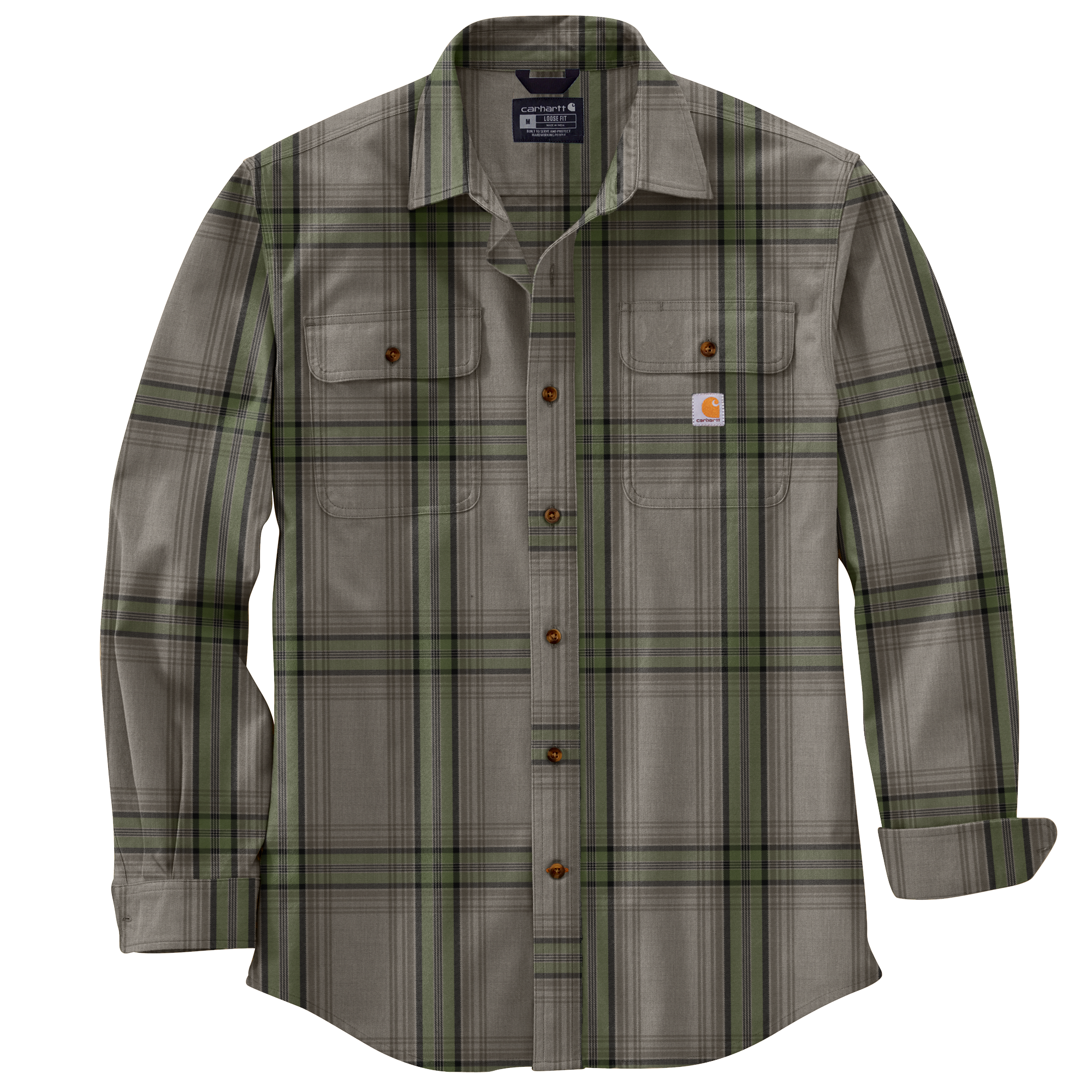 Carhartt Heavyweight Plaid Flannel Long Sleeve - Mens