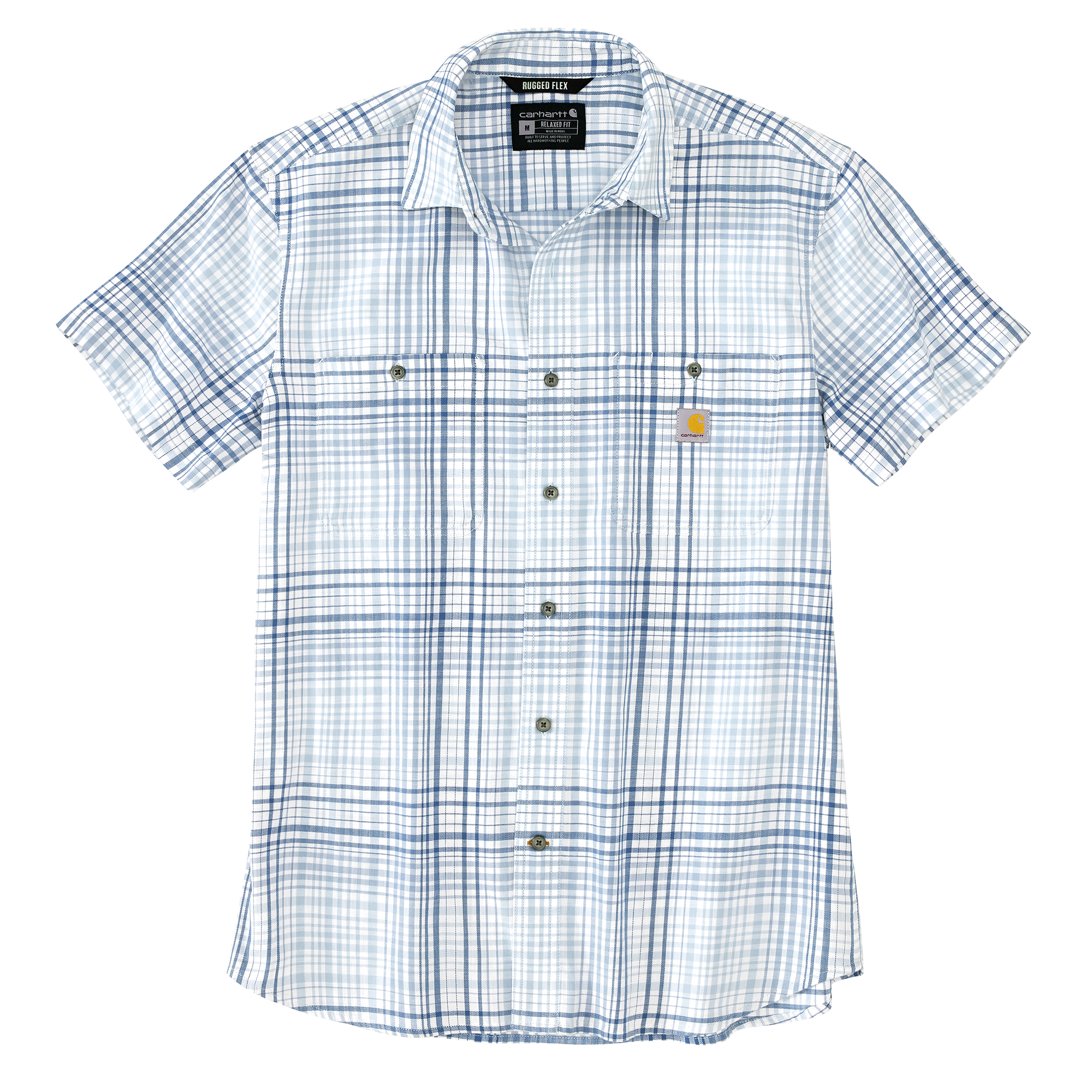 Carhartt Lightweight Short Sleeve Plaid Shirt - Mens