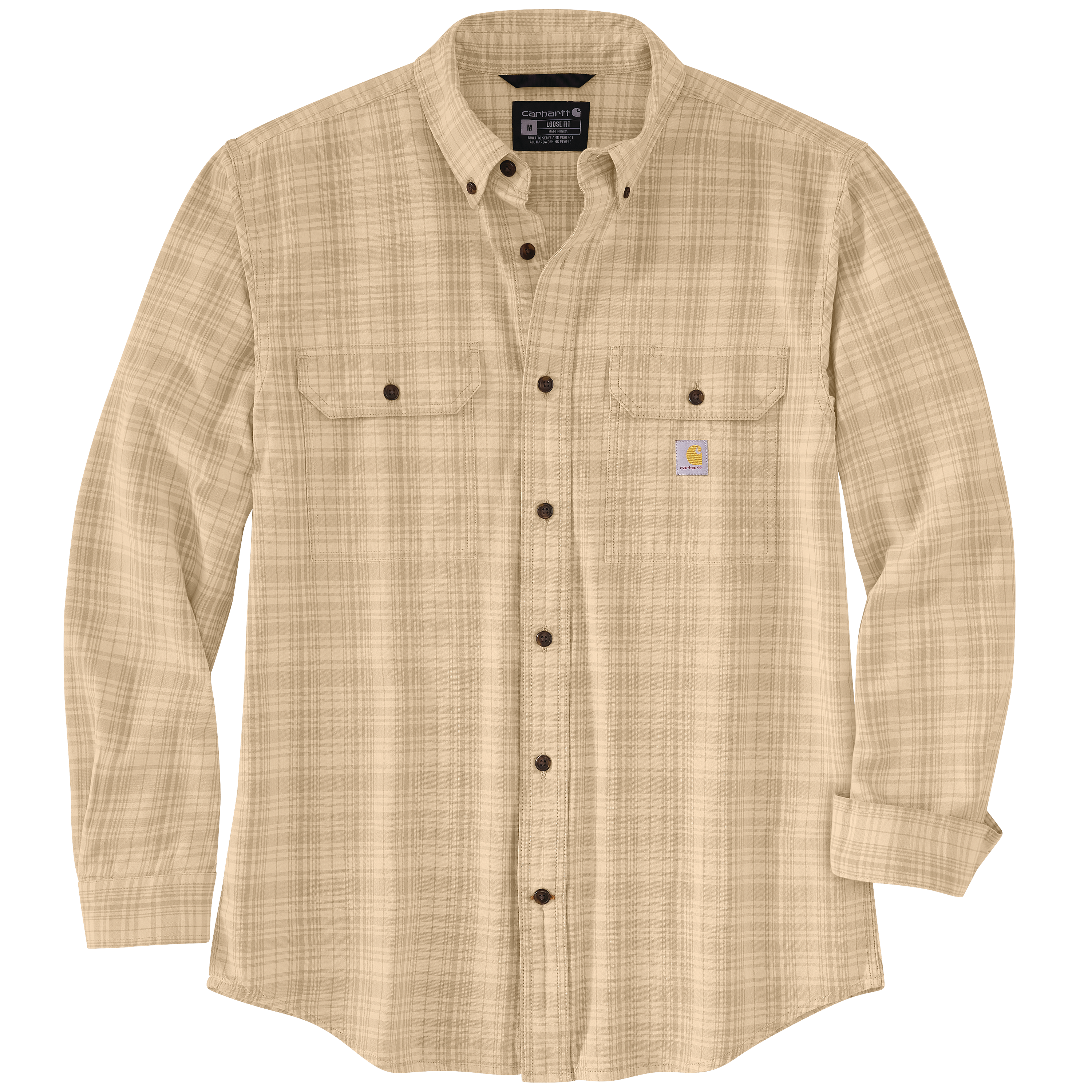 Carhartt Midweight Chambray Plaid Long Sleeve - Tall - Mens