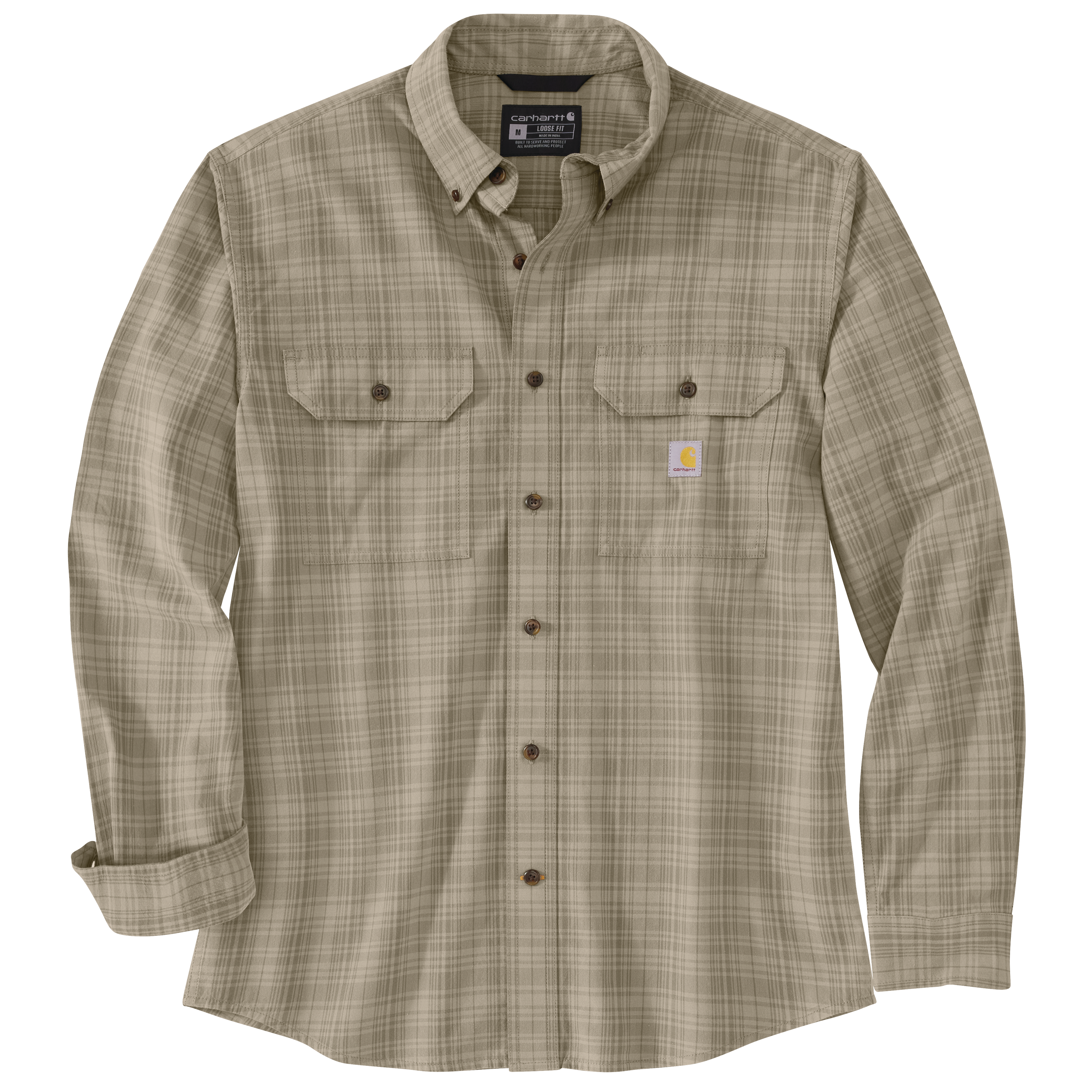 Carhartt Midweight Chambray Plaid Long Sleeve - Mens