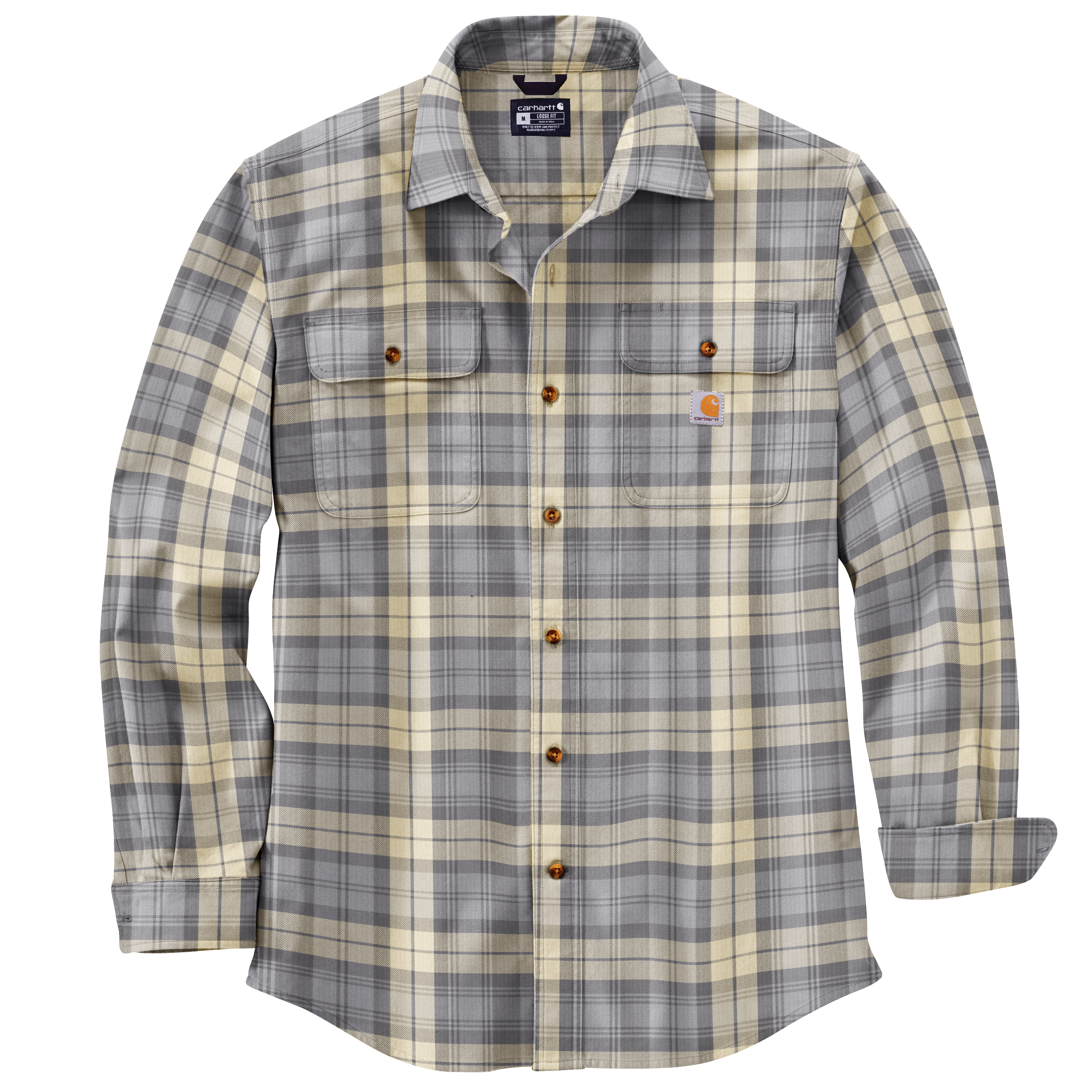 Carhartt Heavyweight Flannel Plaid Long Sleeve - Tall - Mens