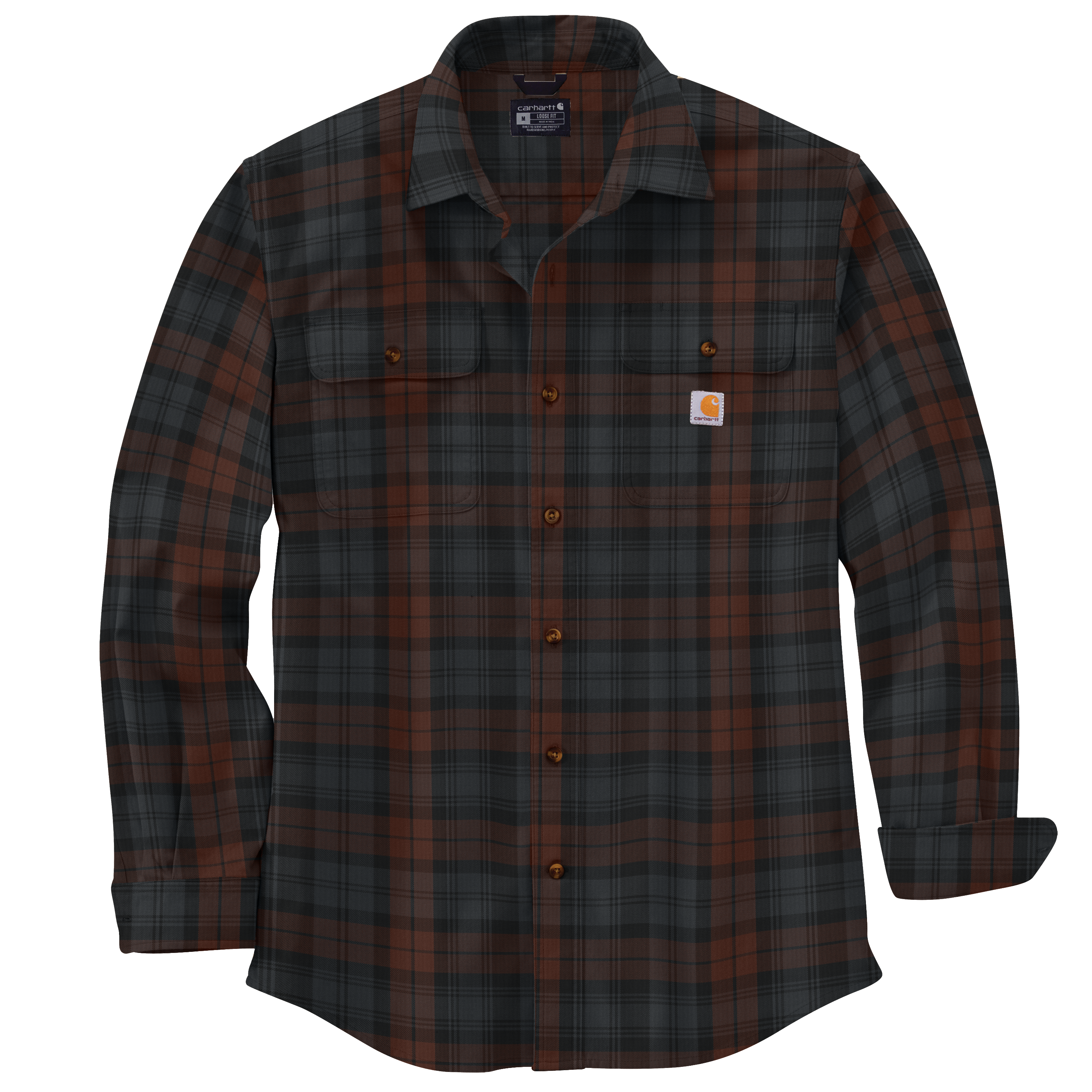 Carhartt Heavyweight Flannel Plaid Long Sleeve - Tall - Mens