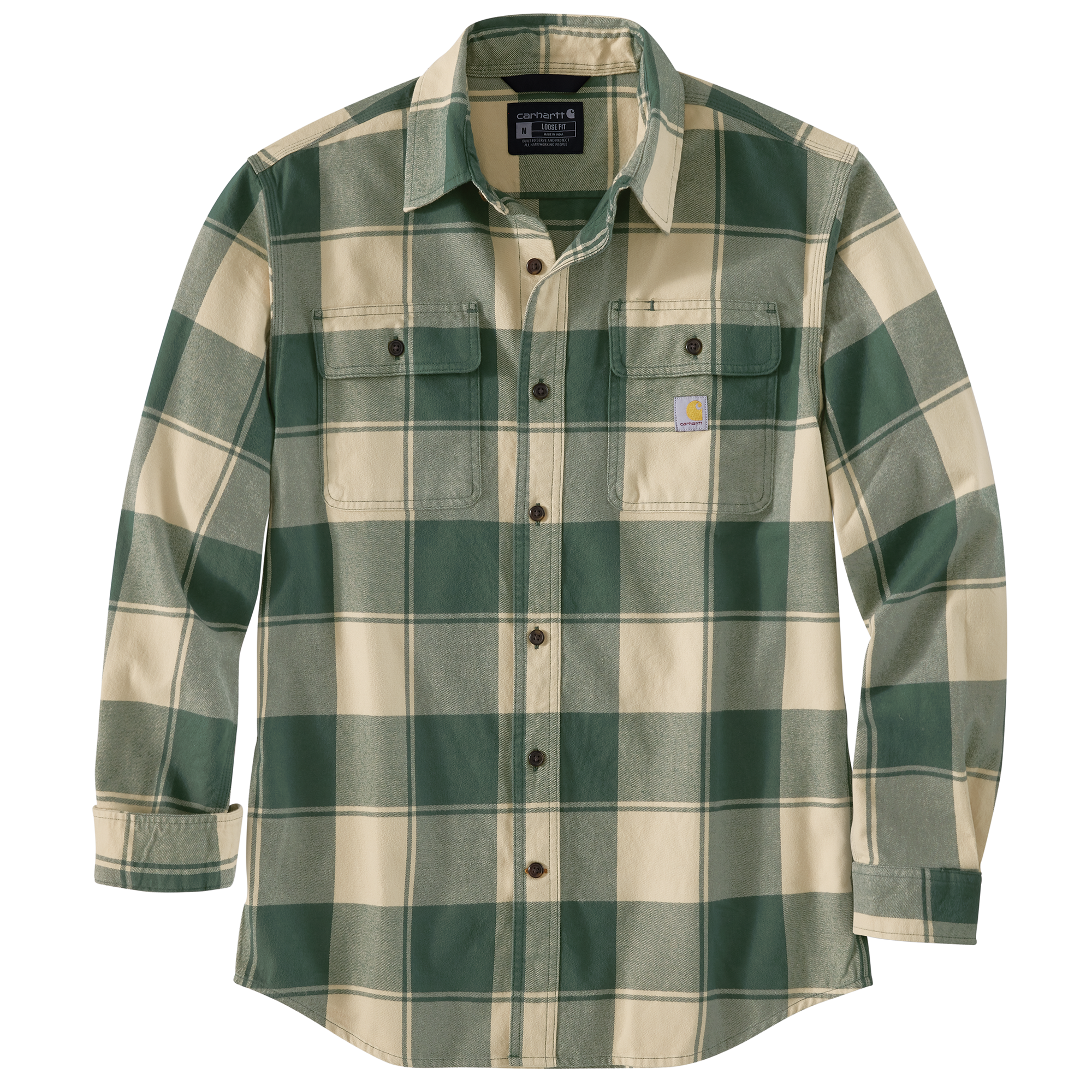 Carhartt Heavyweight Flannel Plaid Long Sleeve - Tall - Mens