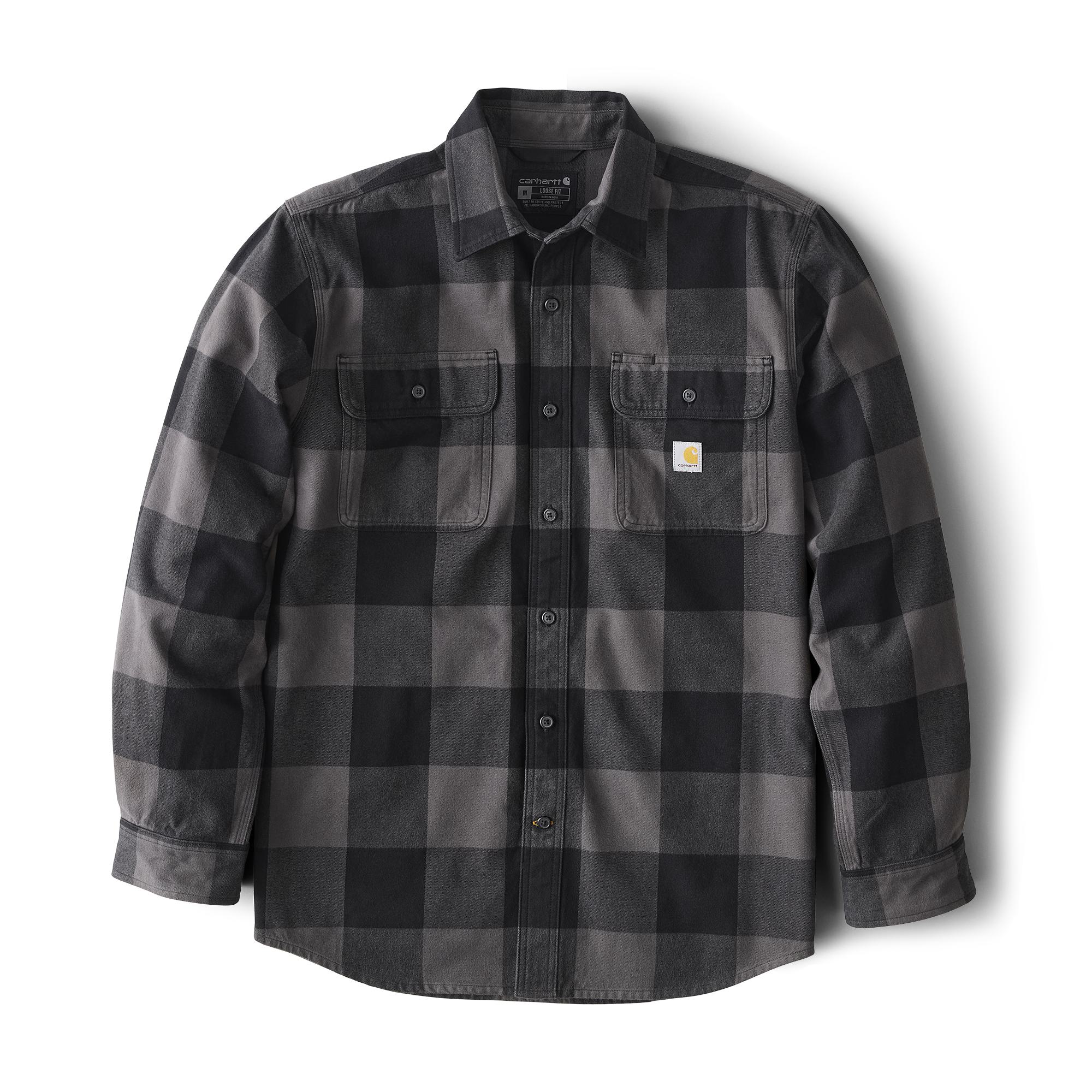Carhartt Heavyweight Flannel Long-Sleeve Plaid Shirt - Tall - Mens