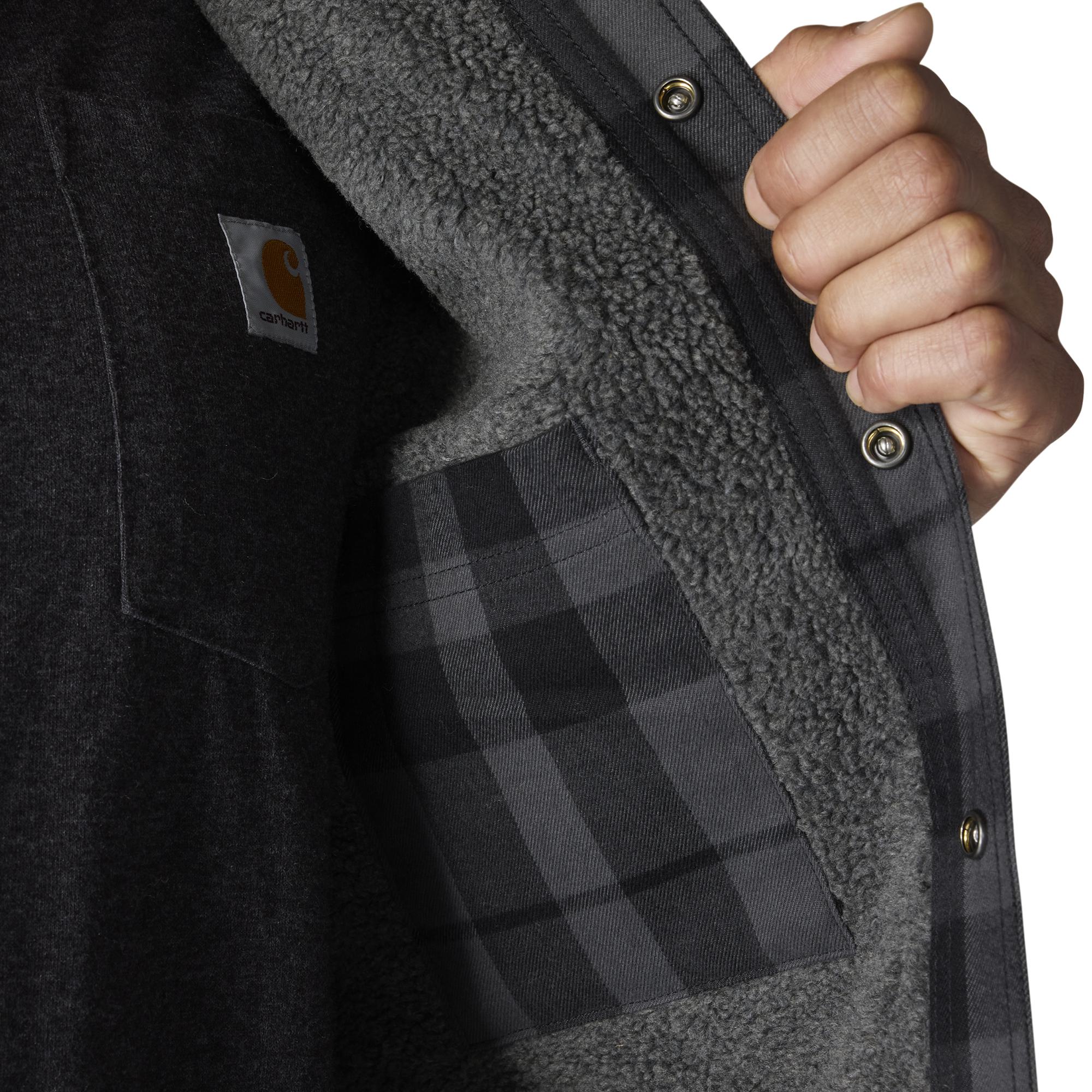 Carhartt Flannel Sherpa-Lined Shirt Jac - Tall - Mens