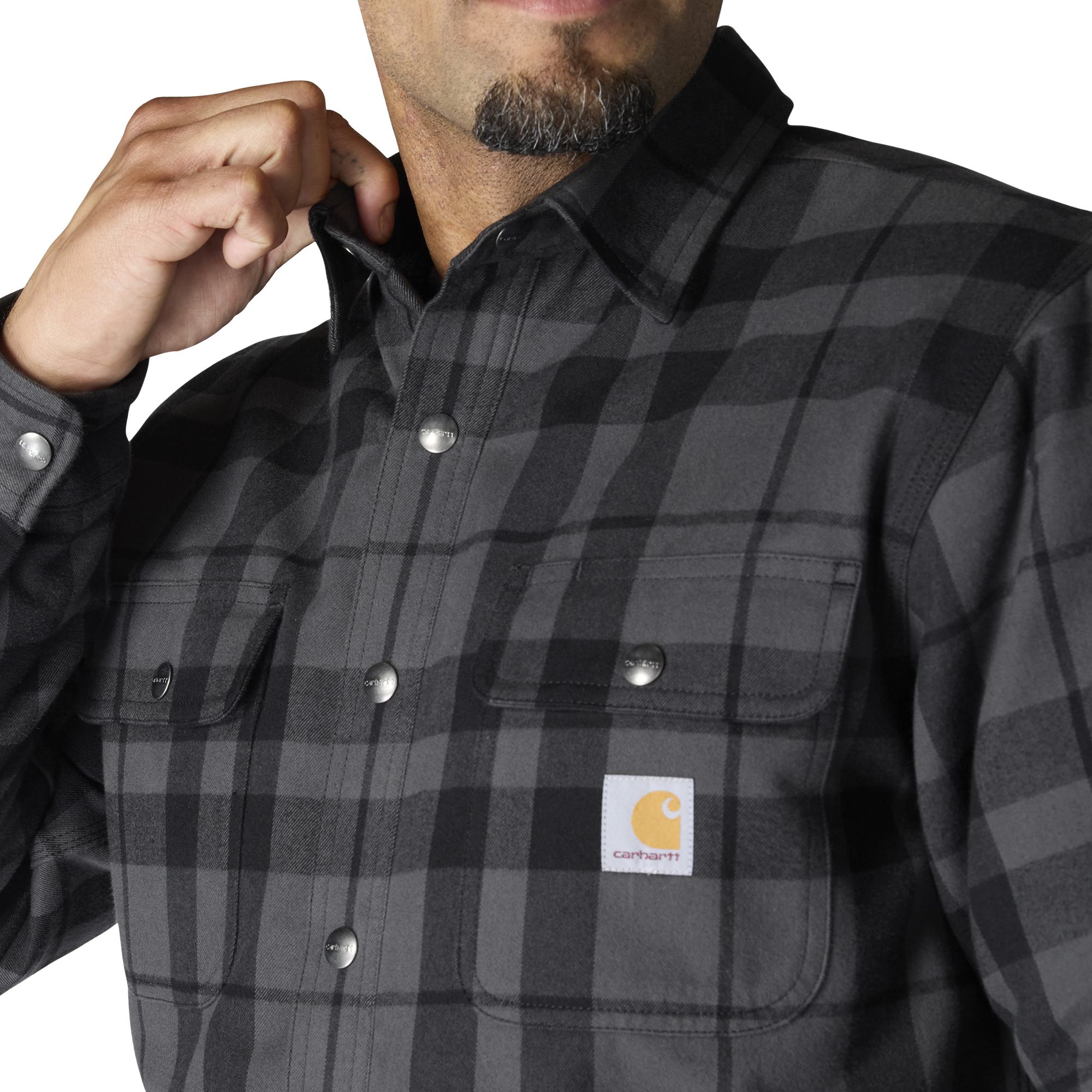 Carhartt Flannel Sherpa-Lined Shirt Jac - Tall - Mens