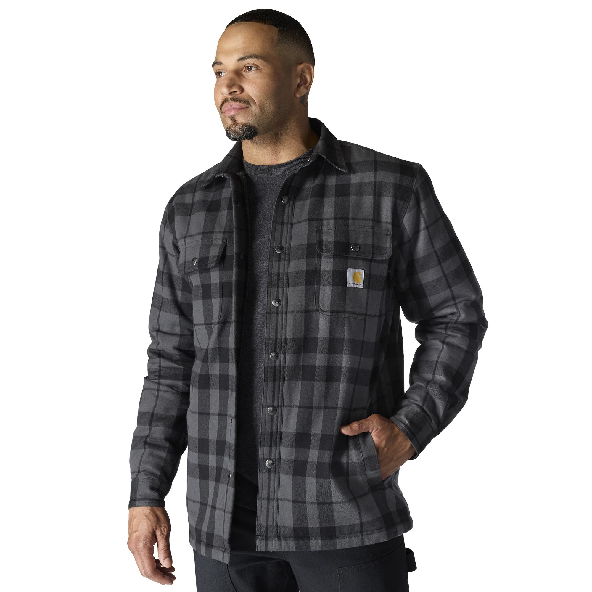 Carhartt Flannel Sherpa-Lined Shirt Jac - Tall - Mens