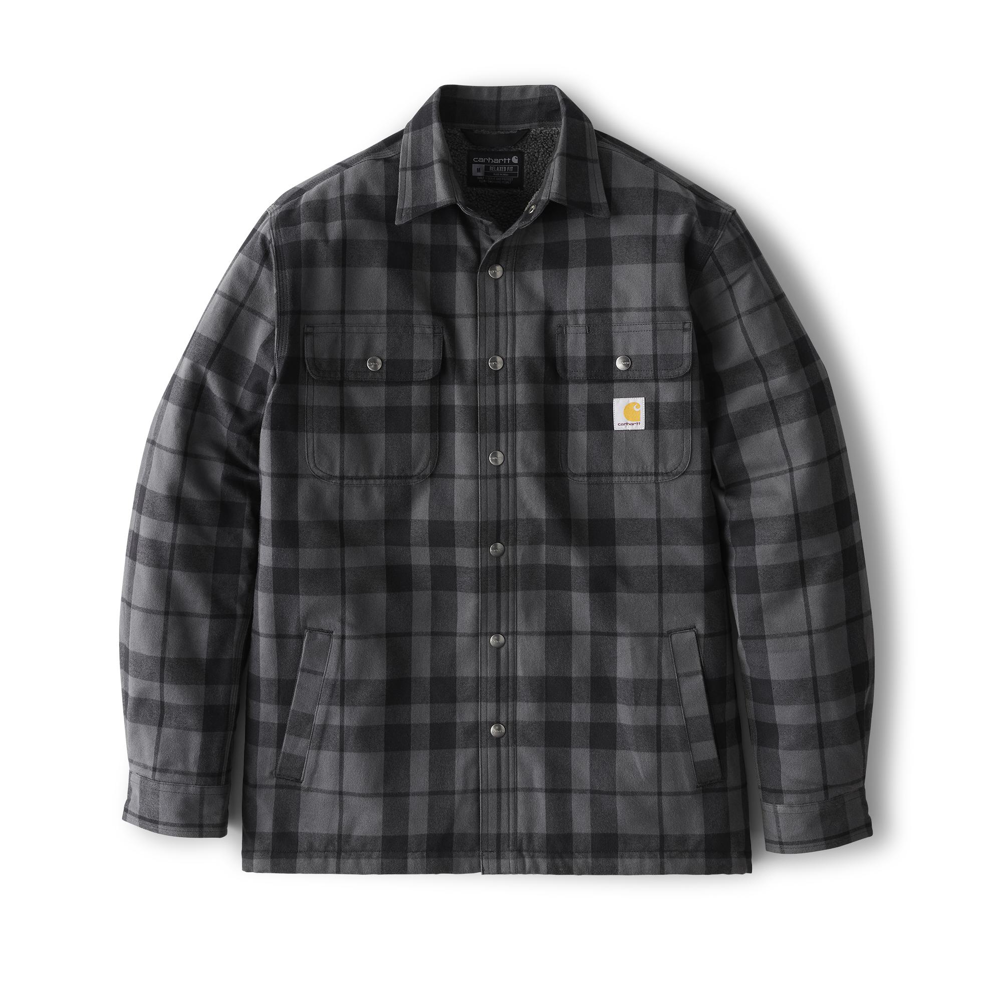 Carhartt Flannel Sherpa-Lined Shirt Jac - Tall - Mens