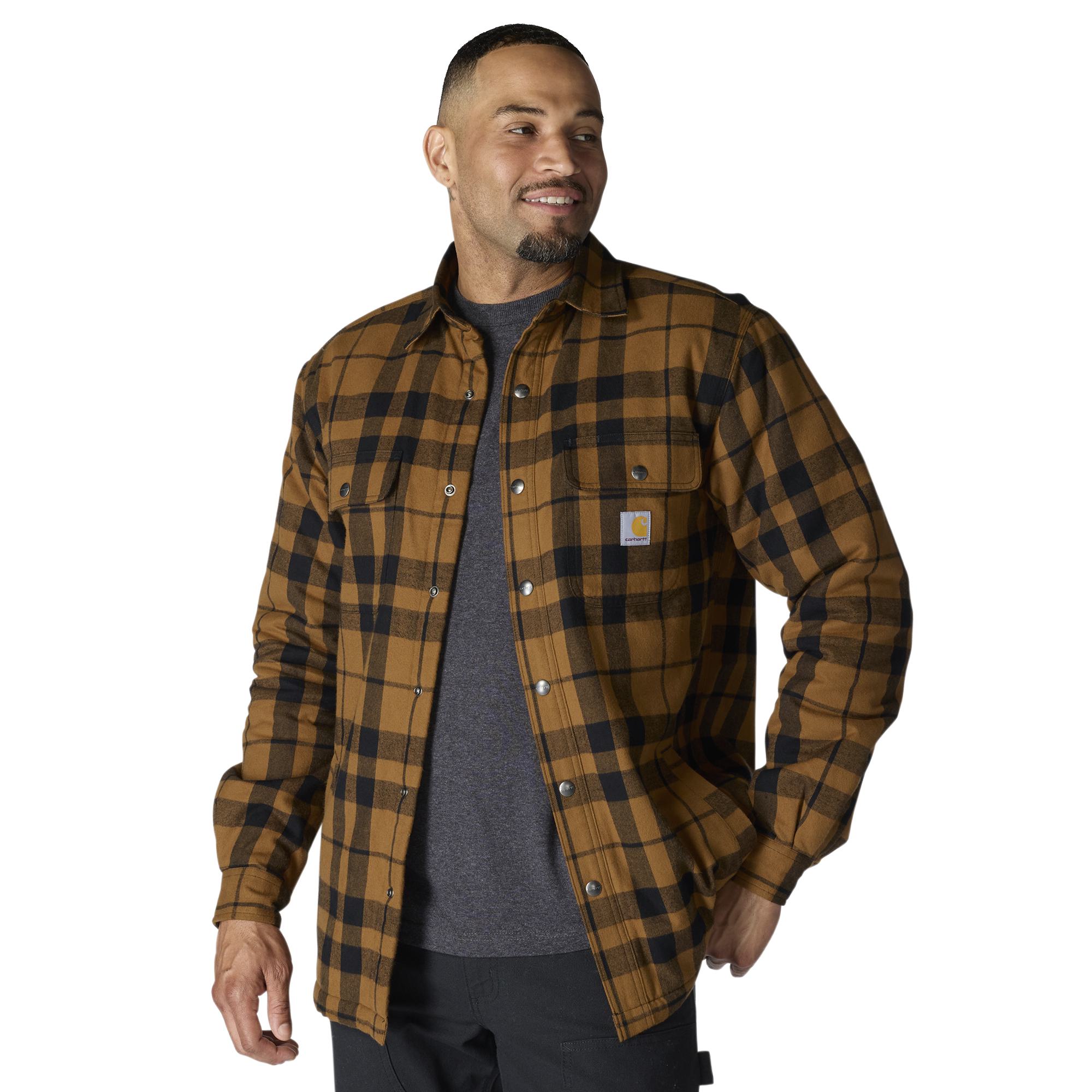 Carhartt Flannel Sherpa-Lined Shirt Jac - Tall - Mens