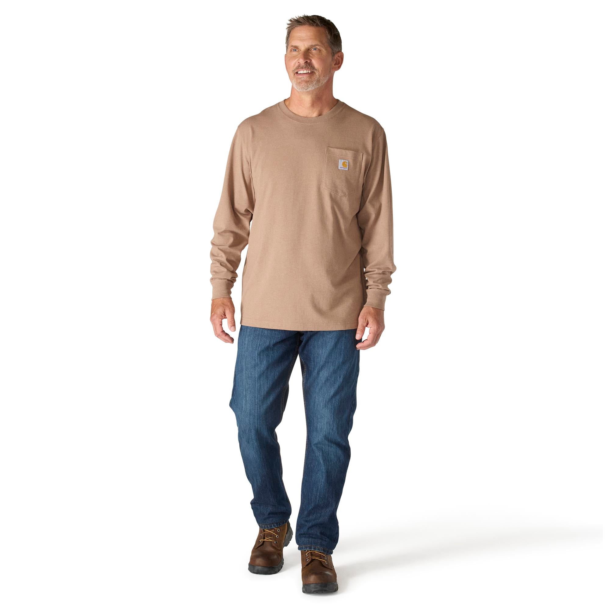Carhartt Heavyweight Long Sleeve Deer Graphic Tee - Tall - Mens