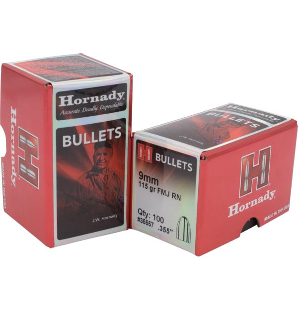 Hornady FMJ RN 9mm / 115Gr