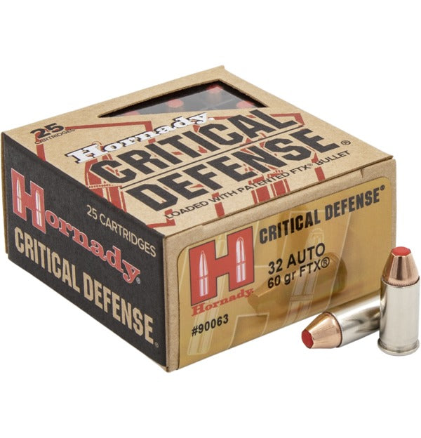 Hornady FTX Critical Defense .32Auto / 60gr