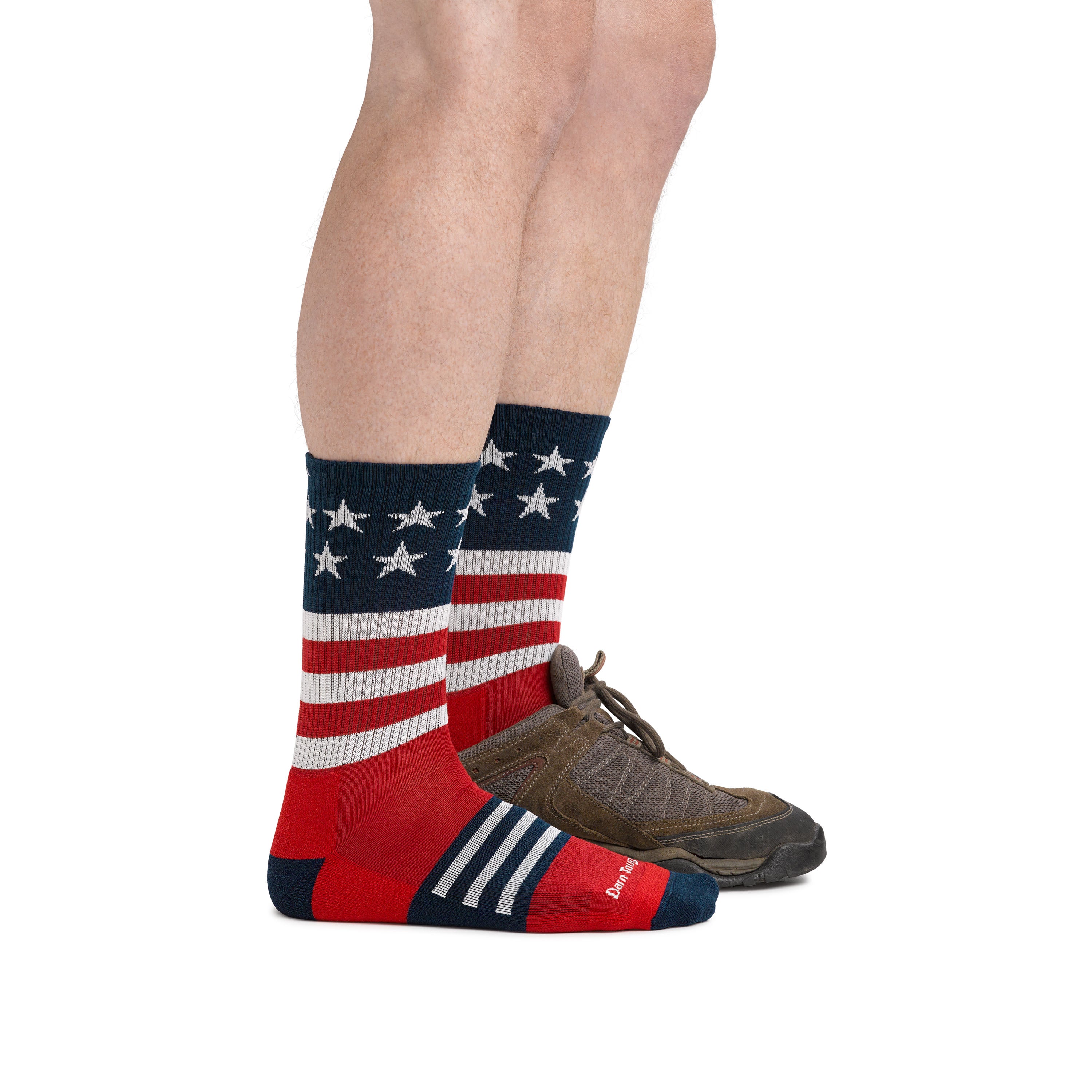 Darn Tough Captain Stripe Lightweight Crew Socks- Mens