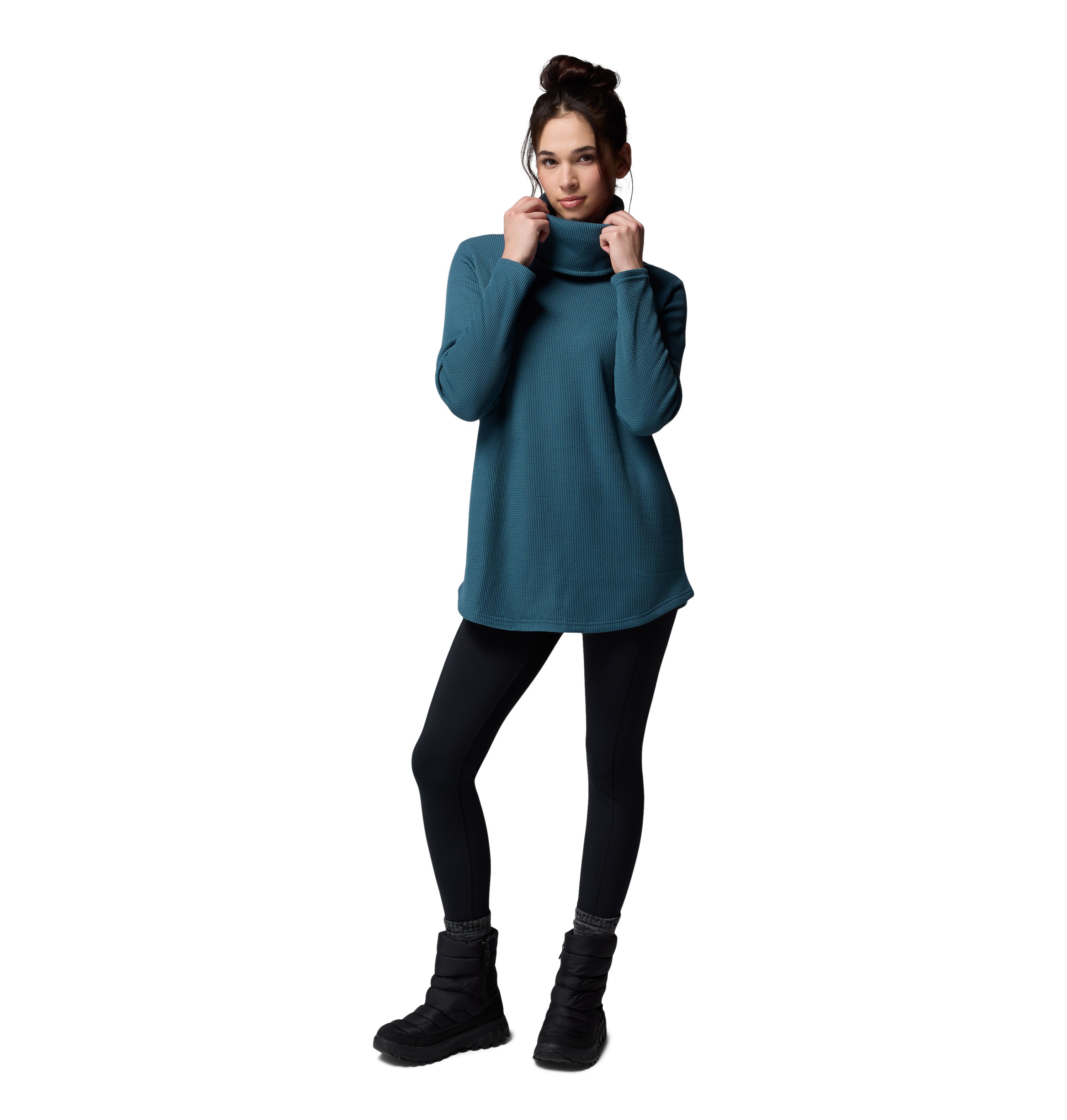 Columbia Holly Hideaway Waffle Cowl Pullover - Womens